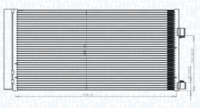 Конденсатор, кондиционер MAGNETI MARELLI 350203847000