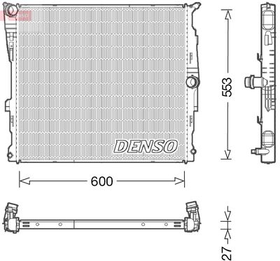 DENSO DRM05008 Radiators, Motora dzesēšanas sistēma