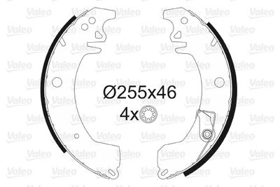 Bremžu loku komplekts VALEO 562045