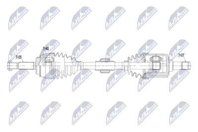 Приводной вал NTY NPW-MS-129