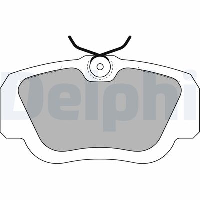 Комплект тормозных колодок, дисковый тормоз DELPHI LP597