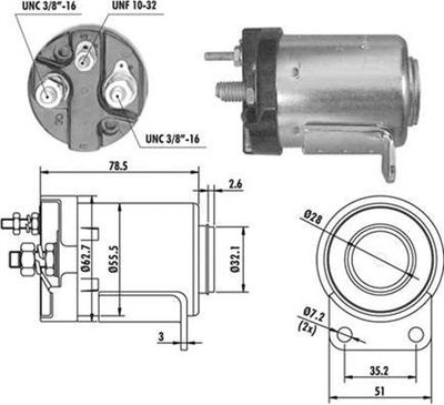 Ievilcējrelejs, Starteris MAGNETI MARELLI 940113050488