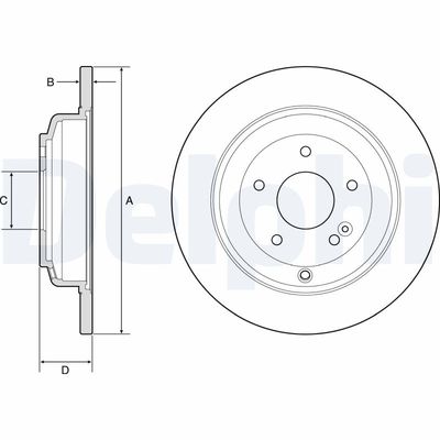 Тормозной диск DELPHI BG4793C