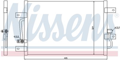 Конденсатор, кондиционер NISSENS 94692