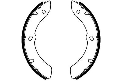 Bremžu loku komplekts KAVO PARTS KBS-3912