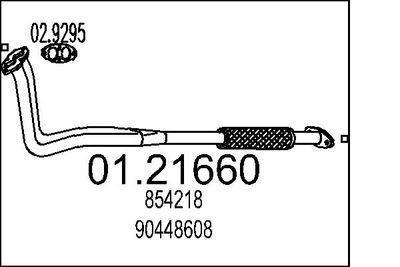 Izplūdes caurule MTS 01.21660