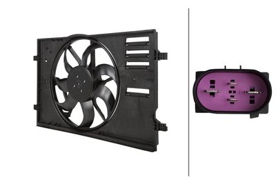 Вентилятор, охлаждение двигателя HELLA 8EW 366 420-391