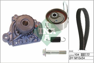 Ūdenssūknis + Zobsiksnas komplekts Schaeffler INA 530 0506 31