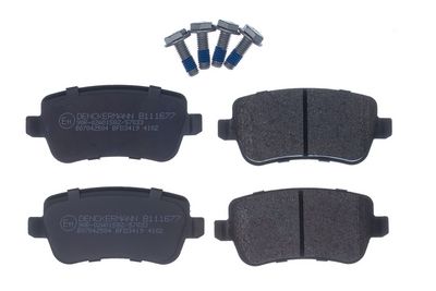 Комплект тормозных колодок, дисковый тормоз DENCKERMANN B111677
