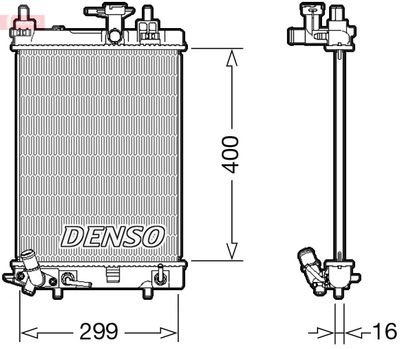 Radiators, Motora dzesēšanas sistēma DENSO DRM35004