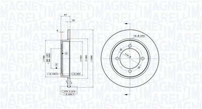 Тормозной диск MAGNETI MARELLI 360406051701