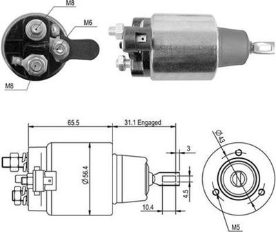 Ievilcējrelejs, Starteris MAGNETI MARELLI 940113050364