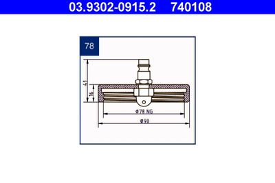 Штуцер для удаления воздуха ATE 03.9302-0915.2
