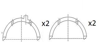 Distancpaplāksne, Kloķvārpsta FAI AutoParts BT3002-STD