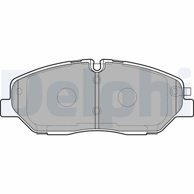 Bremžu uzliku kompl., Disku bremzes DELPHI LP3293