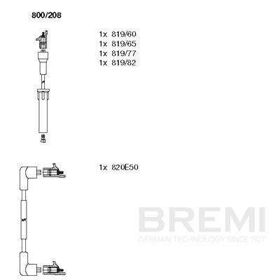 Augstsprieguma vadu komplekts BREMI 800/208