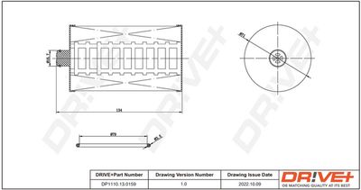 Degvielas filtrs Dr!ve+ DP1110.13.0159