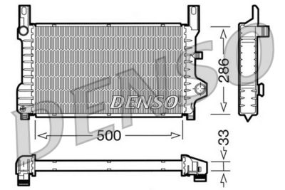 Radiators, Motora dzesēšanas sistēma DENSO DRM10036