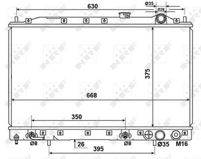 Radiators, Motora dzesēšanas sistēma NRF 53274