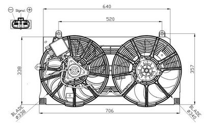 Ventilators, Motora dzesēšanas sistēma NRF 47940