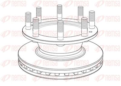 Тормозной диск REMSA NCA1163.20