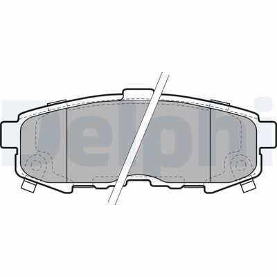 Bremžu uzliku kompl., Disku bremzes DELPHI LP1978