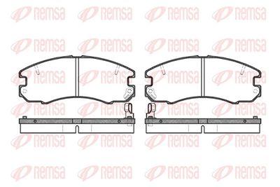 Комплект тормозных колодок, дисковый тормоз REMSA 0316.04