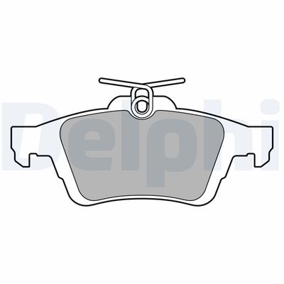 Комплект тормозных колодок, дисковый тормоз DELPHI LP3207