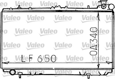 Радиатор, охлаждение двигателя VALEO 731193