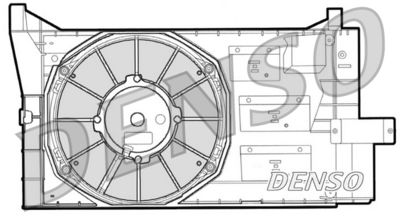 Вентилятор, охлаждение двигателя DENSO DER09050