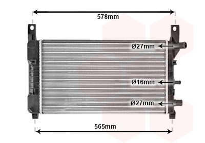 Radiators, Motora dzesēšanas sistēma VAN WEZEL 18002117