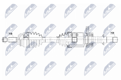 Приводной вал NTY NPW-CT-127