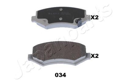 Bremžu uzliku kompl., Disku bremzes JAPANPARTS PA-034AF