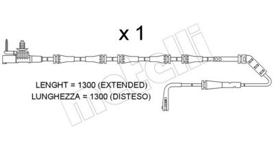 Indikators, Bremžu uzliku nodilums METELLI SU.400