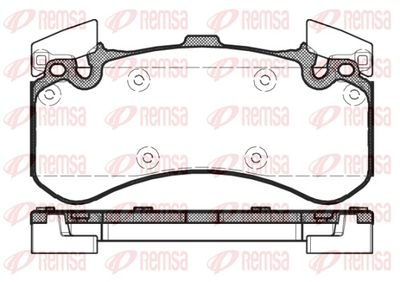 Bremžu uzliku kompl., Disku bremzes REMSA 1463.00