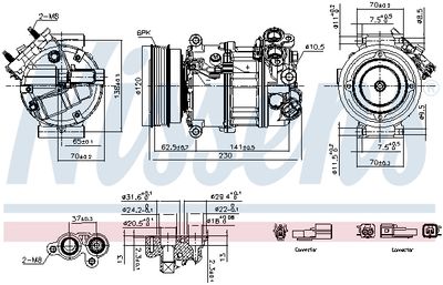 Компрессор, кондиционер NISSENS 891004