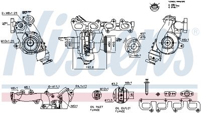 Компрессор, наддув NISSENS 93891