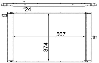 MAHLE CIR7000P Zemas temperatūras dzesētājs, Starpdzesētājs