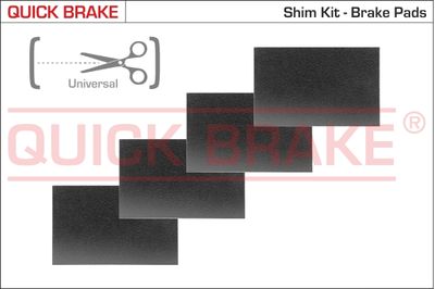 Pretčīkstēšanas plēve, Bremžu uzlikas QUICK BRAKE W1299