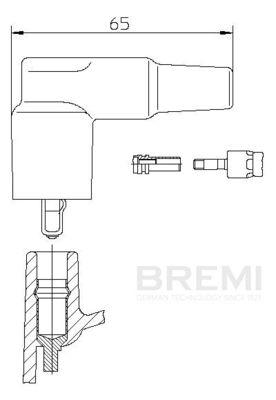 Вилка, катушка зажигания BREMI 13248