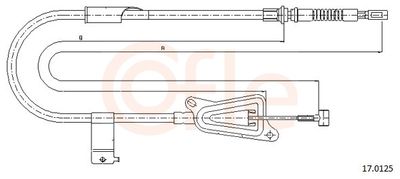 Тросик, cтояночный тормоз COFLE 92.17.0125
