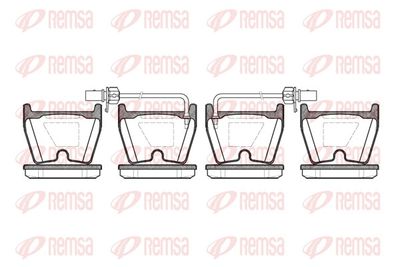Комплект тормозных колодок, дисковый тормоз REMSA 0896.02