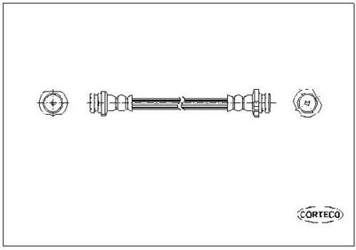 Тормозной шланг CORTECO 19035098