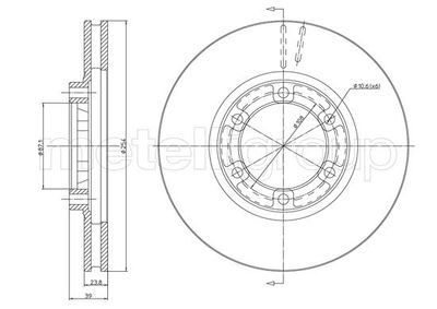 Bremžu diski METELLI 23-1570