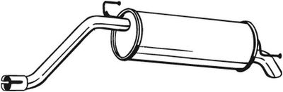 Глушитель выхлопных газов конечный BOSAL 148-161