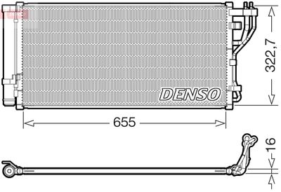 Конденсатор, кондиционер DENSO DCN43011