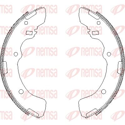 Тормозные колодки REMSA 4379.00