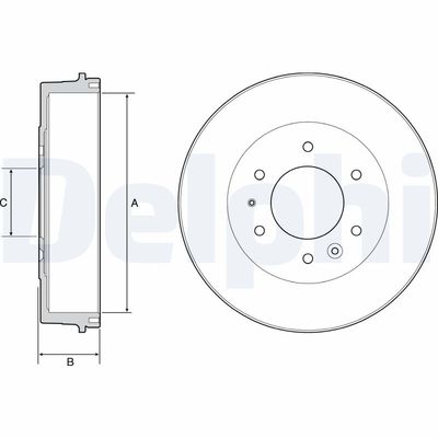 Тормозной барабан DELPHI BF527
