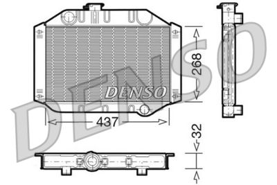 Radiators, Motora dzesēšanas sistēma DENSO DRM10010