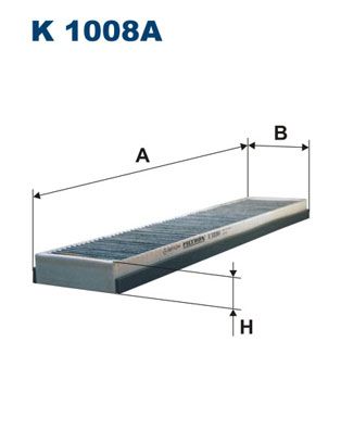 Фильтр, воздух во внутренном пространстве FILTRON K 1008A